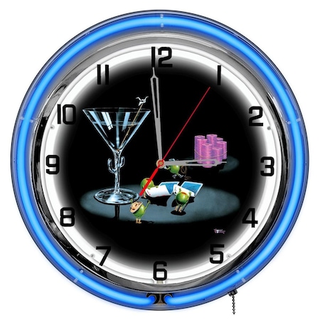 Continuum Pocket Rockets 18 ft. Neon Clock CO2640725